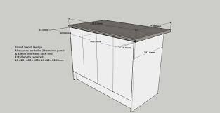 kitchen: kitchen bench dimensions australia