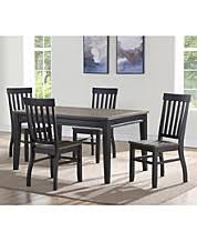 Set (dining table & 4 side chairs), created for macy's. Dark Wood Kitchen Dining Room Sets Macy S