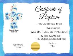 For more forms or templates, please view baptism certificate on tidytemplates.com. Free Baptism Certificate Templates Customize Online No Watermark
