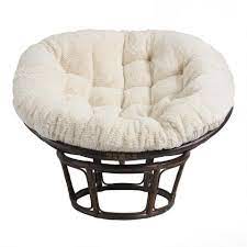 5 out of 5 stars (1,755) 1,755 reviews. Taupe Faux Fur Papasan Chair Cushion World Market