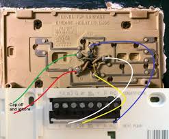 Red wire to r terminal. Help With Old Honeywell Chronotherm To New Honeywell Programmable Thermostat Doityourself Com Community Forums