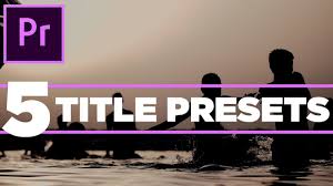 Free title templates are nothing less than a blessing in disguise, especially when you are on a budget. 5 Free Title Presets For Adobe Premiere Pro Adobe Premiere Pro And Adobe After Effects Tutorials For Videographers And Motion Designers