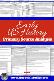 Early American U S Document Primary Source Analysis Bundled Set Interactive Classroom Teaching History High School Social Studies