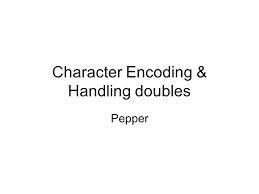 Signing out of account, standby. Character Encoding Handling Doubles Pepper Character Encoding Schemes Ebcdic Older With Jumps In Alphabet Ascii 1967 7 Bit Handled English Ascii Ppt Download