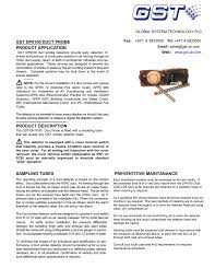 To protect occupants from smoke spread from a fire in the air handler unit (fan, filters, etc.) 9. Dp9100 Duct Probe Manualzz