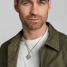 Heavy Silver Men's Celtic Cross Necklace