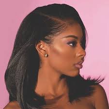 Loosely curled or coiled hair can be straightened and smoothed out with just a roller set, so you can probably skip the flat iron * altogether (read the article ' how to cheat at roller setting '). Five Steps To Do A Silk Wrap To Straighten Natural Hair Tgin