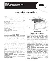 It's essentially a larger version the warranty process with carrier is easy to understand regardless of the system you buy. Carrier Gapaa Instruction Manual Manualzz