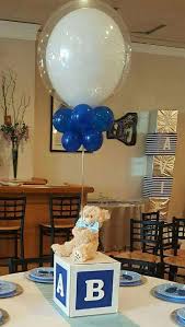 Baby Blocks Bears And Bowties Baby Shower Party Ideas Photo 13 Of 15 Baby Shower Balloons Decoracion Baby Shower Baby Shower Decorations