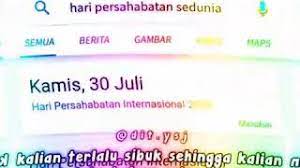 Ternyata ini asal muasal kenapa bisa ada hari persahabatan sedunia. Hari Persahabatan Sedunia Youtube