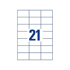 Featuring 21 labels per a4 sheet and rounded corners, these are ideal as address labels, despatch labels, shipping labels, and general office labels. Labels A4 70x42 4 21labels Per Sheet F41518 Office Stationery In Cyprus Office Stationery Supplies Cyprus Office Accessories Cyprus