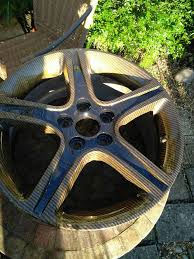 Black And Gold Carbon Fiber Wrap Gold Carbon Fibre Black Centre Hydro Dipped Wheel Specialist Paint Carbon Fiber Wheel
