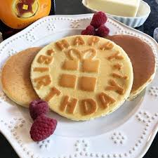 Happy Birthday Silicone Pro Pancake Mold Pancake Presents Birthday Pancakes Pancake Molds Creative Breakfast