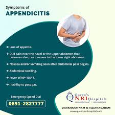 Symptoms Of Appendicitis Queen S Nri Hospitals Visakhapatnam Vizianagaram For Appointments Contact 0891 2827777 08 Best Hospitals Hospital Care Hospital