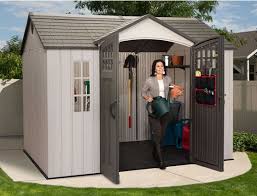 Lifetime 10x8 Shed 60118 Installed Inside View Backyard Sheds Outdoor Storage Sheds Resin Sheds