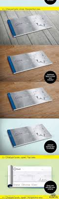 Psd Bank Cheque Check Book Mock Up
