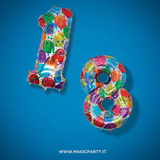 1 8 Chi Compie 18 Anni Questo Mese Buon Compleanno Sara Una Festa Magica Con I Palloncini Magic Party Magic Party Birthday Candles Birthday