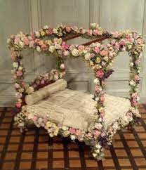 Sleeping Beauty Bed Jpg 429 498 Pixels Jt One Of The Loveliest Fairytale Beds Ive Ever Seen Gardening A Fairy Furniture Fairy Garden Fairy Garden Furniture