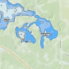 Wildwood Lake Fishing Map Us_mi_63_1433 Nautical