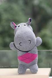 Handmade Large Hippo Stuffed Animal Toys Little By Toyapartment 20 80 Pet Toys Cute Hippo Animal Dolls