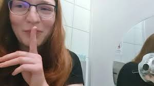 Cute Redhead Teen Masturbates on Public Toilet feat. FinaFoxy by  Mydirtyhobby