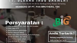 Gaji pt sami semarang : Lowongan Kerja Operator Sewing Pt Berkah Indo Garment Members Of Pan Brothers Group Semarang Loker Swasta