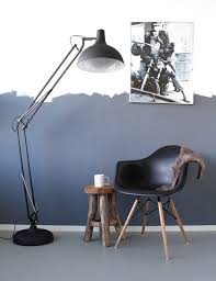 Grote Stoere Staande Lamp Mexlite Office Magna Zwart