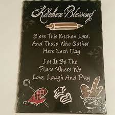 Enrich your kitchen with a cute metal sign that will fit right in to your atmosphere! Wall Art Kitchen Blessing Wall Art Poshmark