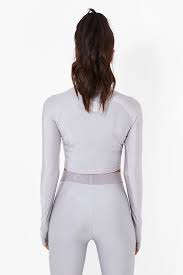 Reflective Active Crop Top With Sports Gloves Boohoo