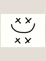 99 free shipping on orders over $25 shipped by amazon Smile Sad Face Logo Kunstdruck Von Hannah979 Redbubble