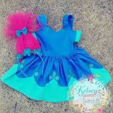 Princess Poppy Dress Inspired By The Trolls Movie Birthday Etsy Princess Poppy Dress Princess Poppy Trolls Birthday Party