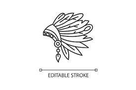Native American Chief Hat Icon Native American Chief Headdress Tattoo Indian Headdress Tattoo