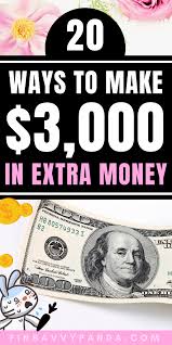 15 Ways To Make Extra Money How To Make 1 000 Fast Finsavvy Panda In 2020 Extra Money Money How To Make