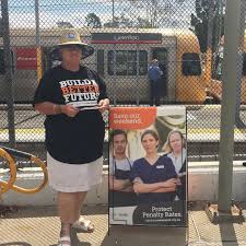 Queensland Unions On Instagram At Lawnton Train Station With Volunteers From Uv This Is Sharon They Are Fightng To Prot Train Station Queensland Volunteer