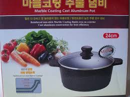 Ceramic Marble Coated Cast Aluminium 4 Qt Stockpot Non Stick Cookware 24 Cm Diameter You Can Find Out Mor Kitchen World Ceramic Materials Cheap Cookware