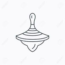 This content for download files be subject to copyright. Whirligig Icon Baby Toy Sign Spinning Top Symbol Linear Outline Royalty Free Cliparts Vectors And Stock Illustration Image 43046027
