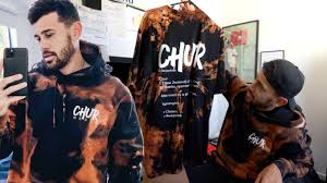 Ice tie dye watercolor embroidered hoodie sweatshirt personalized mother's day gift. How To Tie Dye A Black Hoodie Tee Youtube