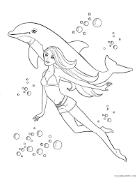 Free printable colouring pages for kids. Barbie Coloring Pages With Koala Coloring4free Coloring4free Com