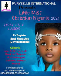 SLOTS still available for interested kids Hosting city is Lagos state IN  DECEMBER 2021 A kid from any state can contest: is open for ALL Star price  is inclusive with 1yr Endorsement