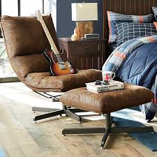 Take this one for example: Trailblazer Maverick Swivel Lounge Chair Ottoman Pottery Barn Teen