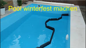 Pool Winterfest Machen Fortsetzung Von Pool Selber Bauen Youtube