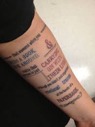 Book Quote Tattoos Google Search Typography Tattoo Bookish Tattoos Literary Tattoos