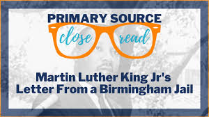Commonlit answers for letter from birmingham jail. Reading Martin Luther King Jr S Letter From A Birmingham Jail A Primary Source Close Read Bill Of Rights Institute