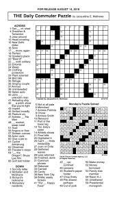 Our word search generator uses a basic word filter to prevent the accidental, random creation of offensive words. August 14 Crossword Jpg Crosswords Union Bulletin Com