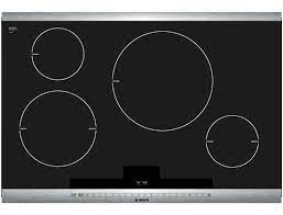 Bosch Nit8065uc 800 Series Black With Stainless Steel Strips Induction Cooktop Stainless Steel Strip Bosch