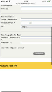 Empfänger und absender sind bereits ausgefüllt. Was Muss Ich Bei Referenz Eingeben Computer Dhl Retourenschein