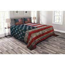 Check spelling or type a new query. American Flag Bedspread Set Queen Size Royalty Flag Textured Us Backdrop On Damaged Board Plate Design