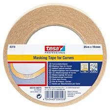 Tesa 4319 Masking Tape For Curves 19mm X 25m By Tesa Uk Amazon Com Masking Tape Tape Curves