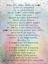 I Do Hope That You Are Dancing In Heaven An Awesome Song About A Loved One And Heaven Miss Mom Heaven Quotes Miss My Mom