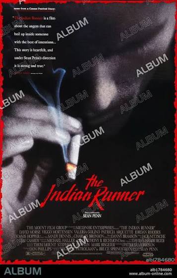 Poster of THE INDIAN RUNNER, 1991, directed by SEAN PENN. Copyright  WESTMOUNT COMMUNICATIONS. - Album alb1784680